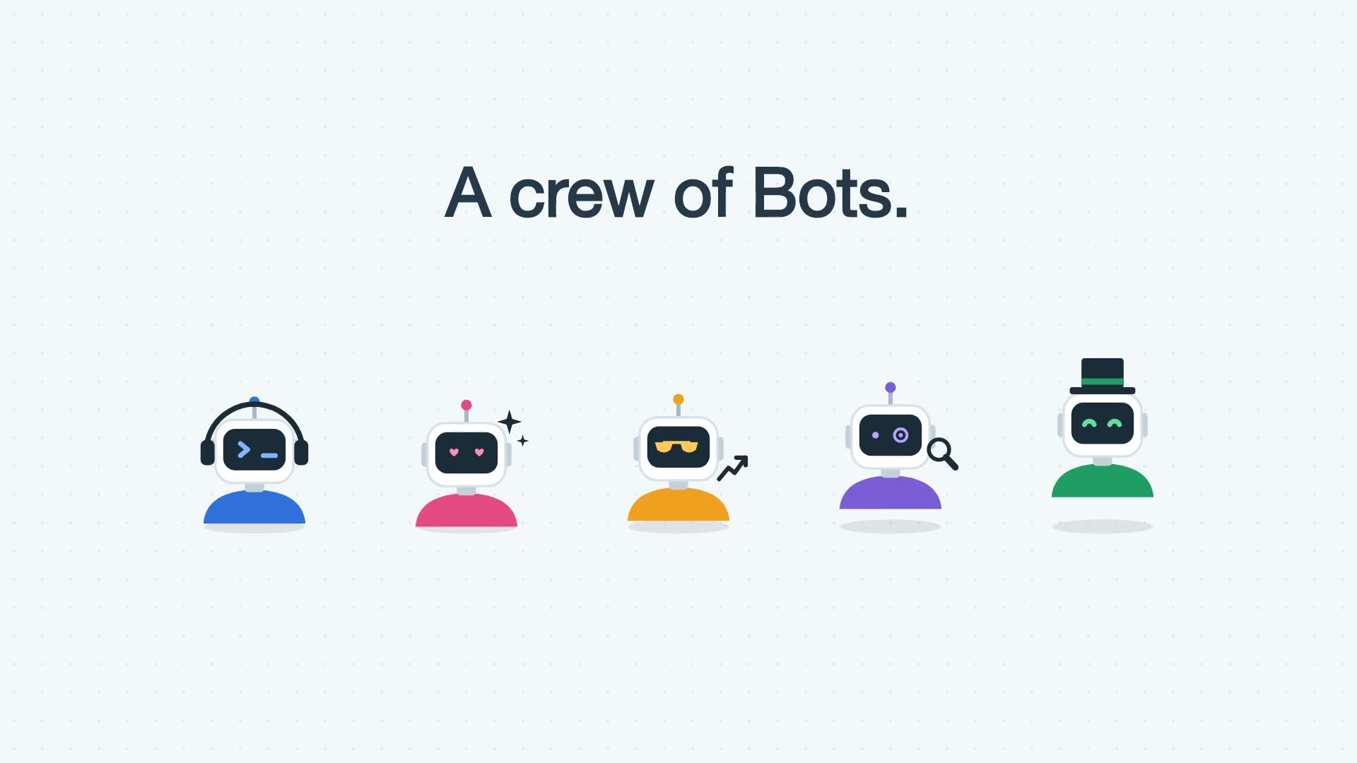 The illustrated Robots crew